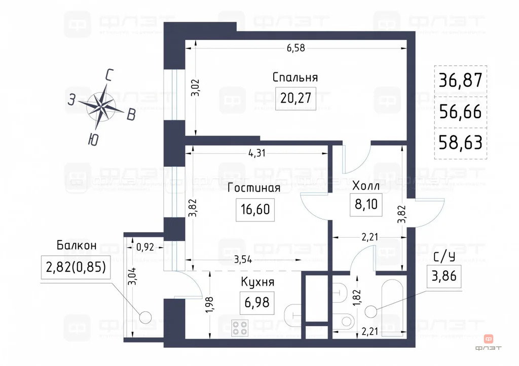 Продажа квартиры, Казань, ул. Братьев Касимовых - Фото 25