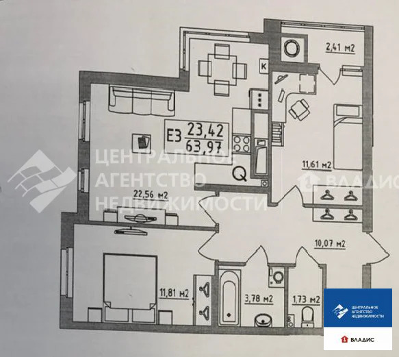 Продажа квартиры, Рязань, микрорайон Олимпийский городок - Фото 20