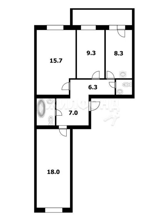 Продажа квартиры, Новосибирск, ул. Дивногорская - Фото 26