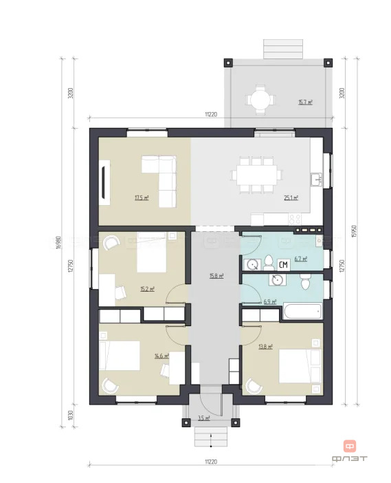 Продажа дома, Альдермыш, Высокогорский район, ул. Зеленая - Фото 15
