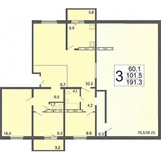 Продается квартира, 191.3 м - Фото 6