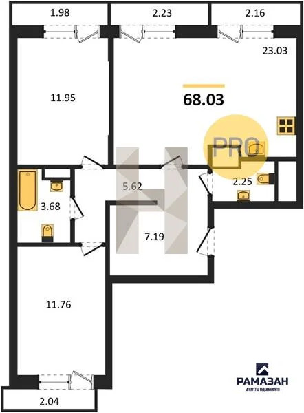 Продажа квартиры в новостройке, Казань, м. Горки, ул. Патриса Лумумбы - Фото 1