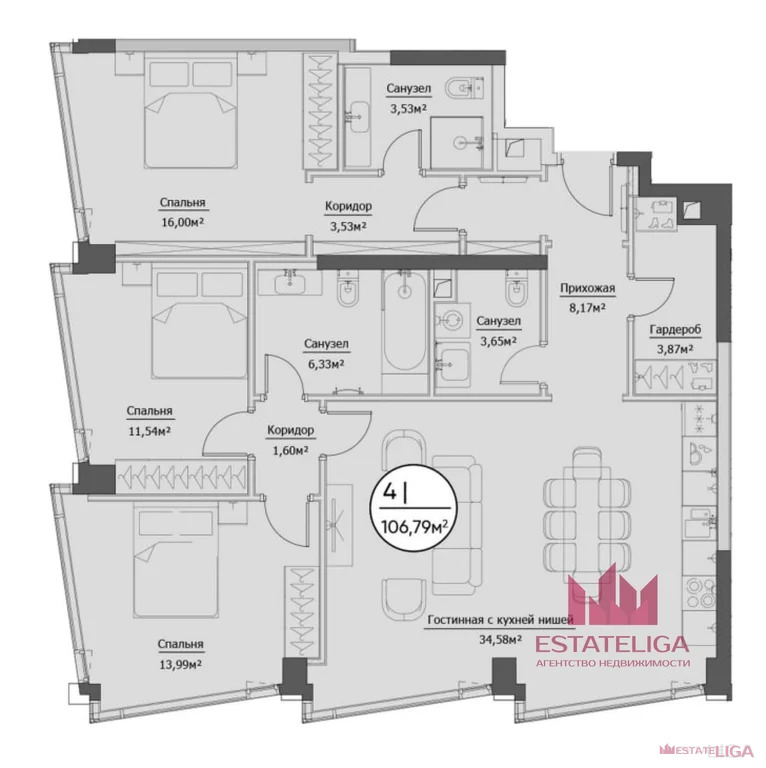 Продажа квартиры, 1-й Сетуньский проезд - Фото 3