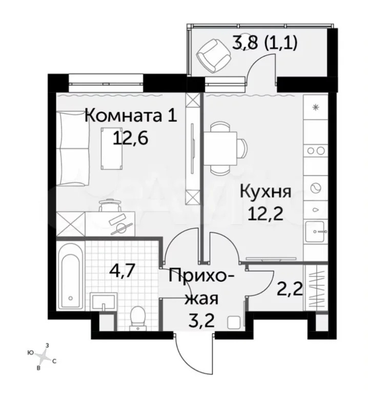 Продажа квартиры, Бородино, Мытищинский район, Малая Бородинская улица - Фото 8