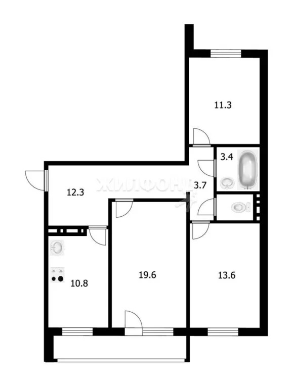 Продажа квартиры, Новосибирск, ул. Олеко Дундича - Фото 20