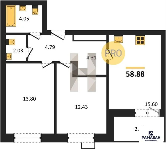 Продажа квартиры в новостройке, Казань, м. Яшьлек, Фатыха Амирхана ул. - Фото 1