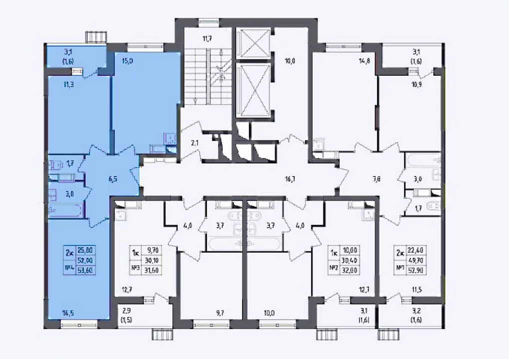 Продается 2-комн. квартира 53.6 м2 в новостройке - Фото 4