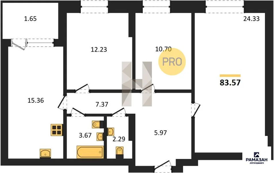 Продажа квартиры в новостройке, Казань, м. Горки, ул. Родины - Фото 1