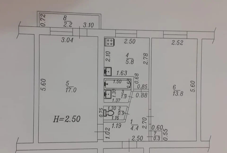 Продается квартира, 46.3 м - Фото 3