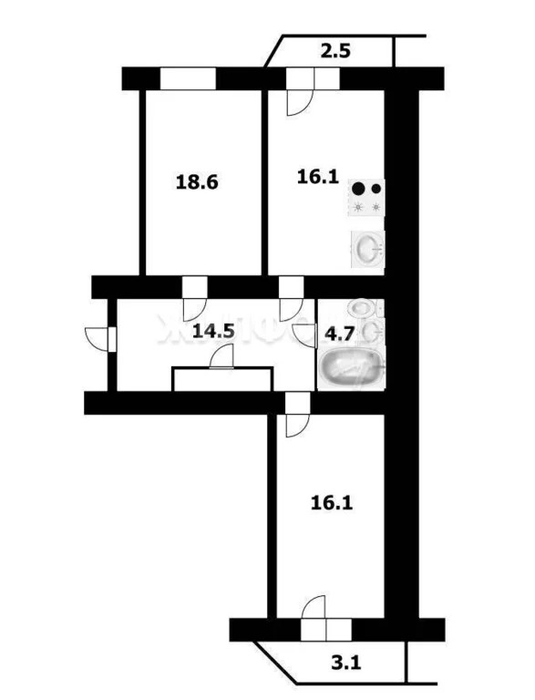 Продажа квартиры, Новосибирск, ул. Новогодняя - Фото 33