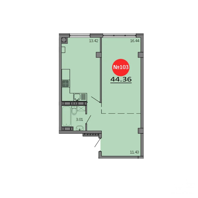 Продажа квартиры в новостройке, Белоглинка, Симферопольский район, ... - Фото 2