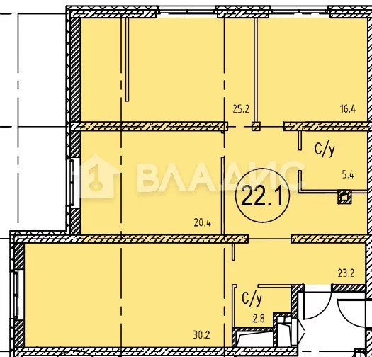 Москва, Ленинградский проспект, д.34А, 3-комнатная квартира на продажу - Фото 15