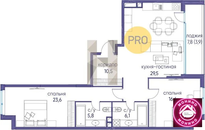 Продажа квартиры в новостройке, м. Терехово, ул. Нижние Мневники - Фото 0