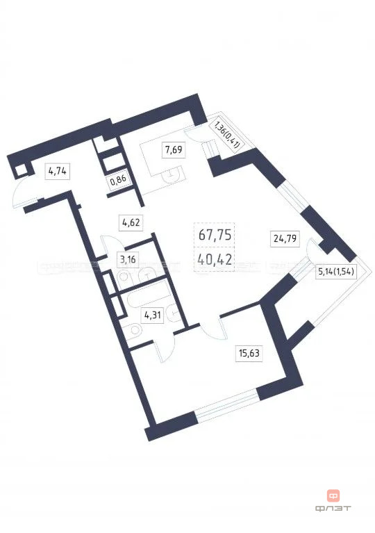Продажа квартиры, Казань, ул. Хади Атласи - Фото 9