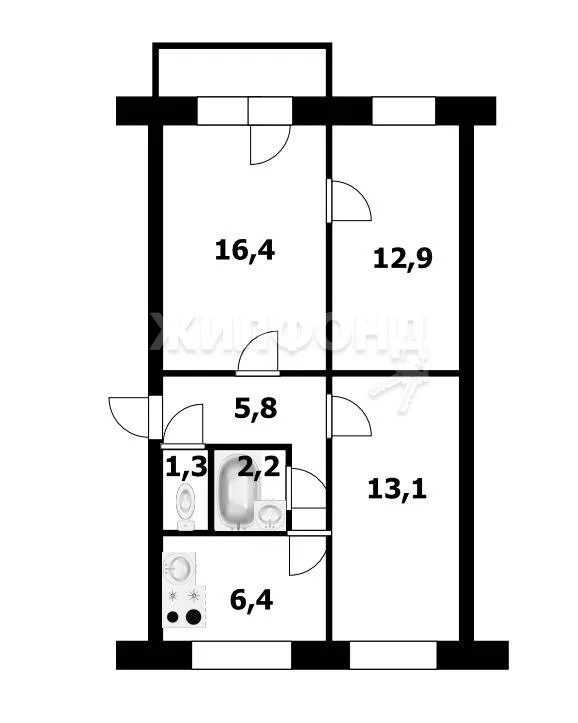 Продажа квартиры, Новосибирск, ул. Тургенева - Фото 35