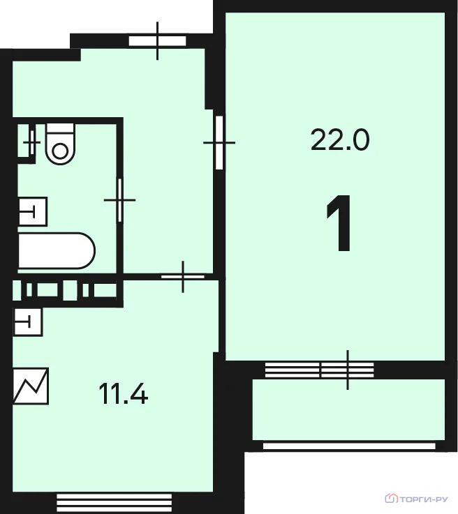 Продажа квартиры, Знамя Октября, Рязановское с. п. - Фото 5