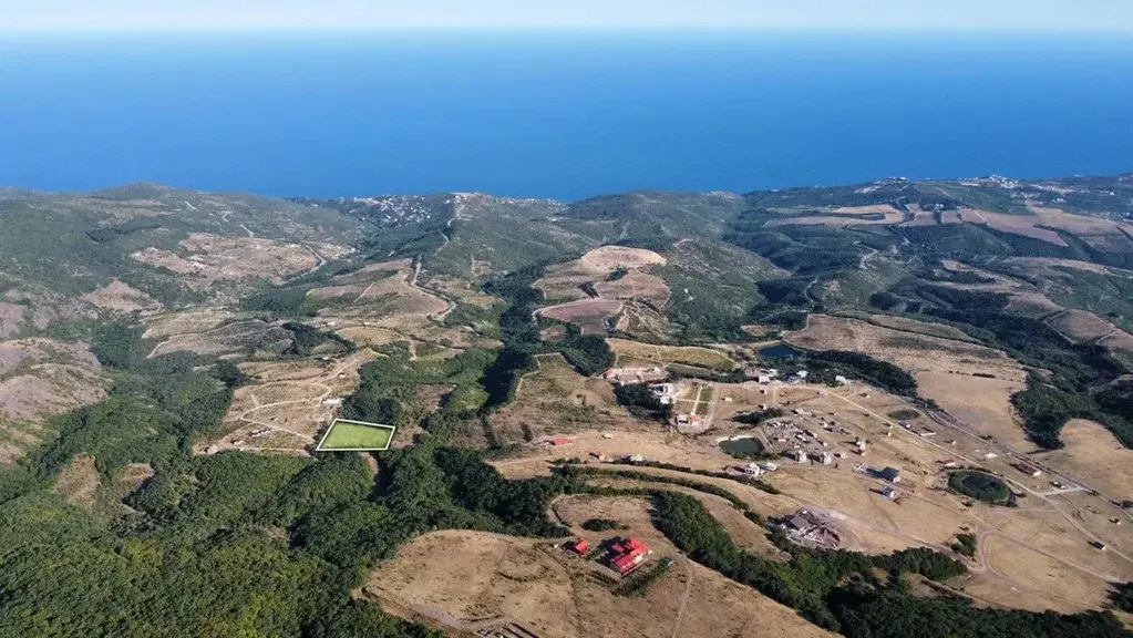 152 сотки с уникальным видом на море и горы,Алушта,Лучистое,Крым - Фото 3