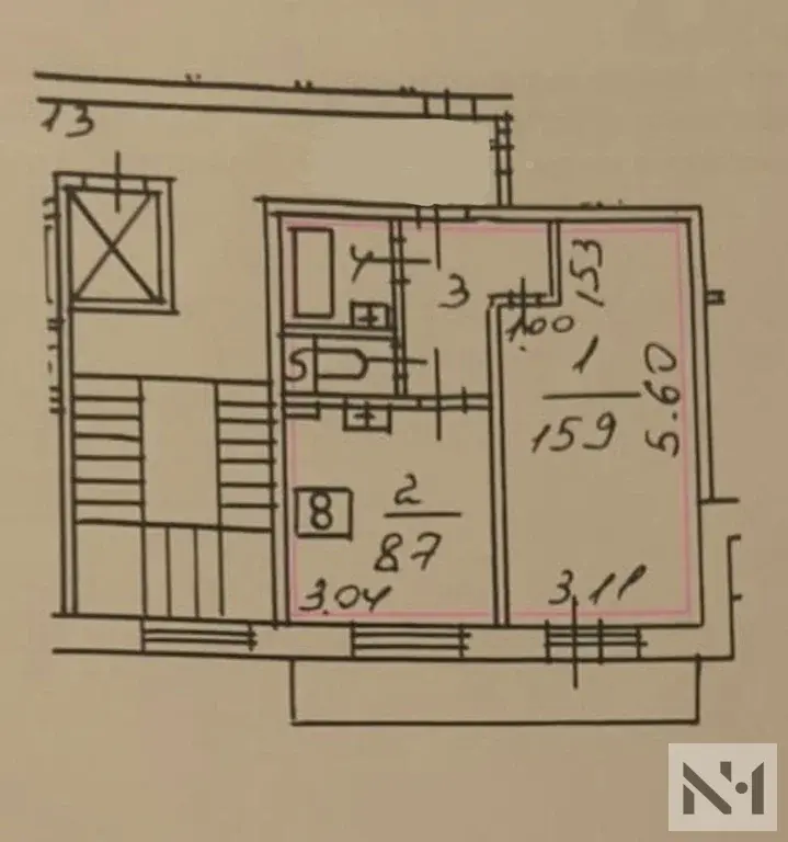 Однокомнатная на Октябрьской набережной - Фото 14