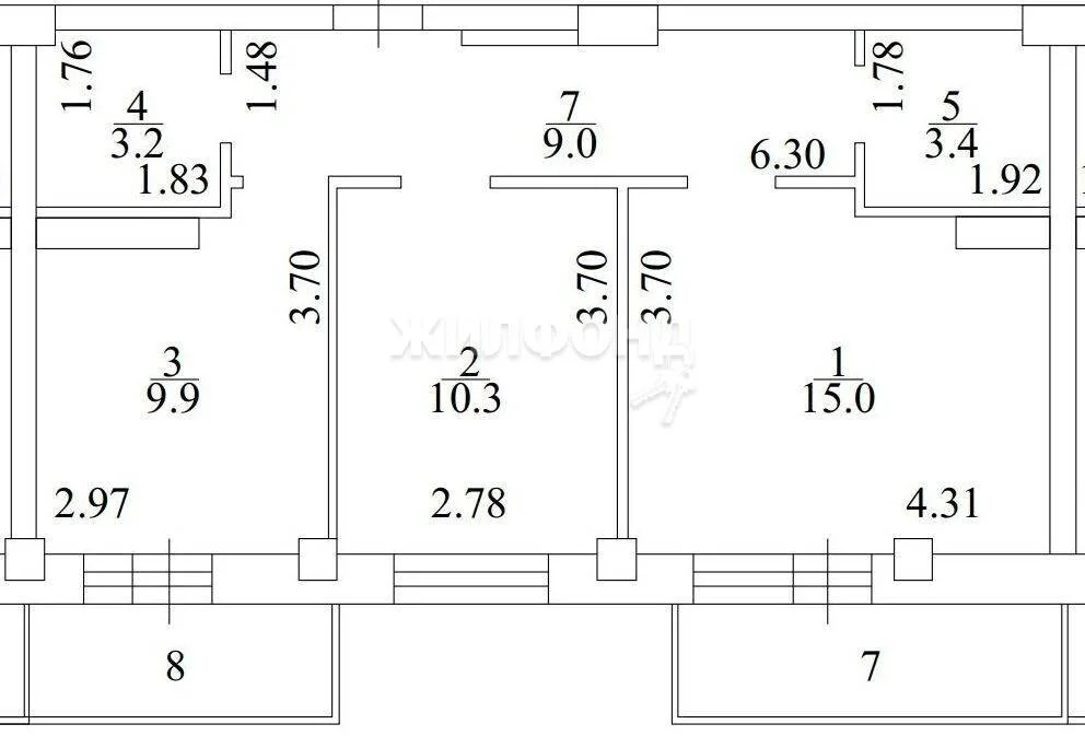 Продажа квартиры, Новосибирск, микрорайон Закаменский - Фото 5