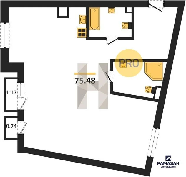 Продажа квартиры в новостройке, Казань, м. Кремлёвская, ул. ... - Фото 1