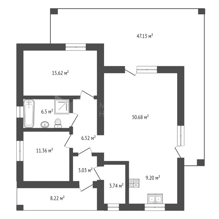 Продажа дома, Малиновка, Тюменский район, Тюменский р-н - Фото 8