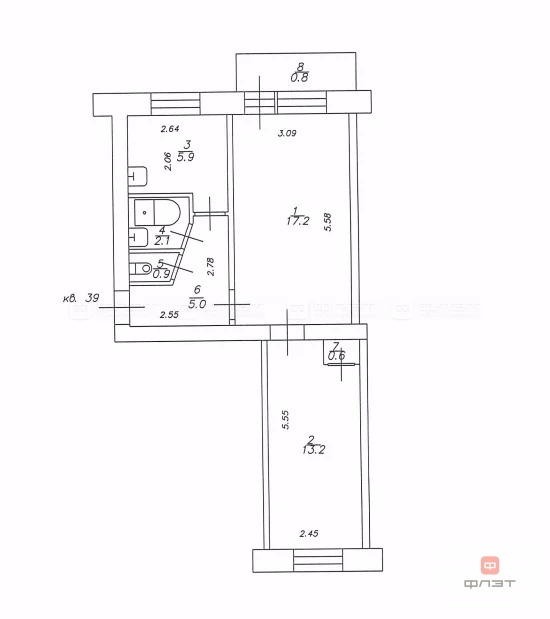 Продажа квартиры, Зеленодольск, Зеленодольский район, ул. Столичная - Фото 23