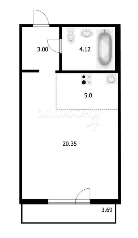 Продажа квартиры, Новосибирск, Владимира Высоцкого - Фото 3