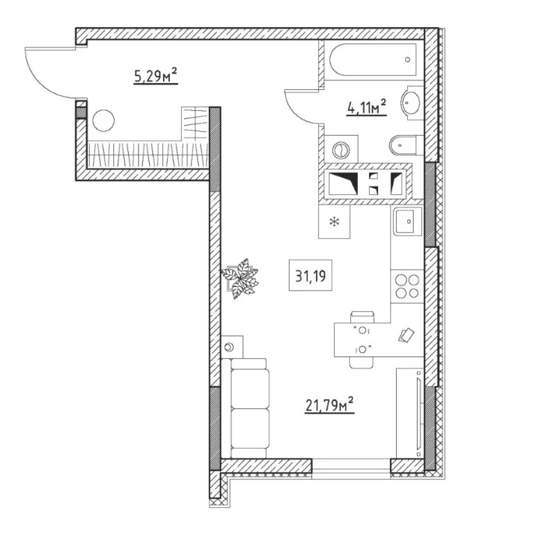 Продается квартира, 31.19 м - Фото 3