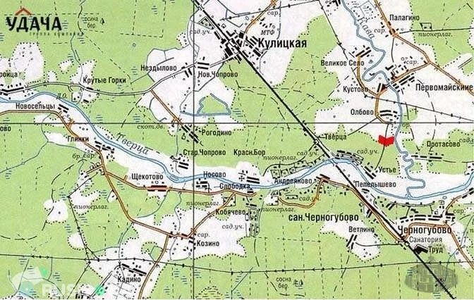Карта река тверца