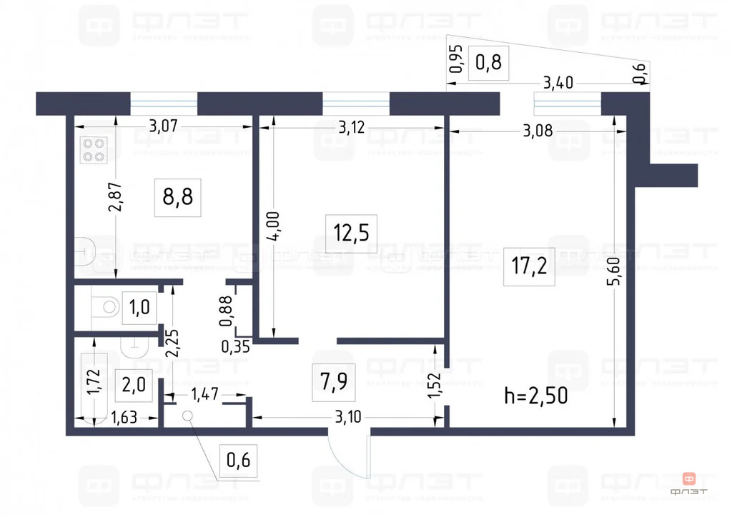 Продажа квартиры, Казань, ул. Дубравная - Фото 16