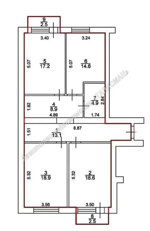 Продам  отличную 3 комн. квартиру в НОВОМ ДОМЕ ,Таганрог, р-он КРЮДОРА - Фото 3