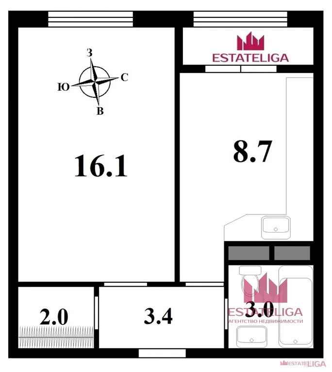 Аренда квартиры, Глухово, Дмитровский район, Романовская улица - Фото 16