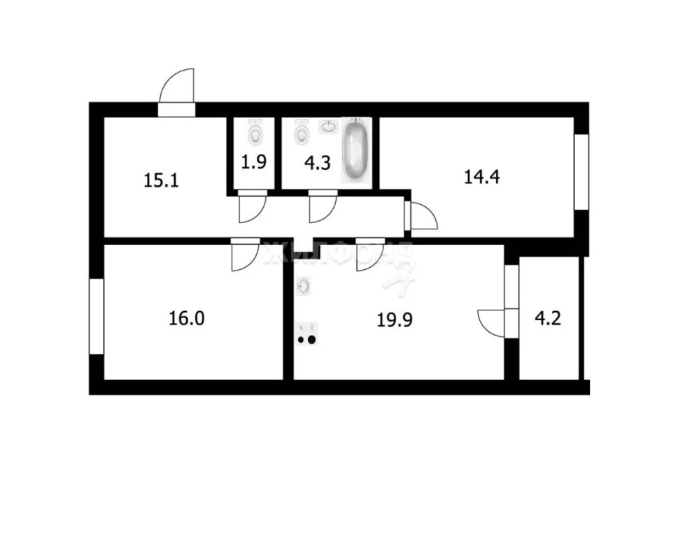 Продажа квартиры, Кольцово, Новосибирский район, Никольский проспект - Фото 23