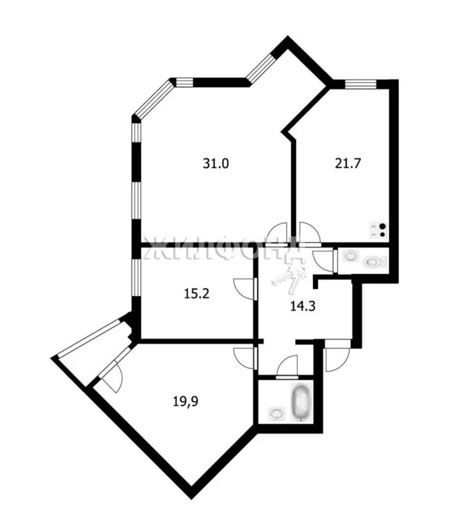 Продажа квартиры, Новосибирск, ул. Блюхера - Фото 28