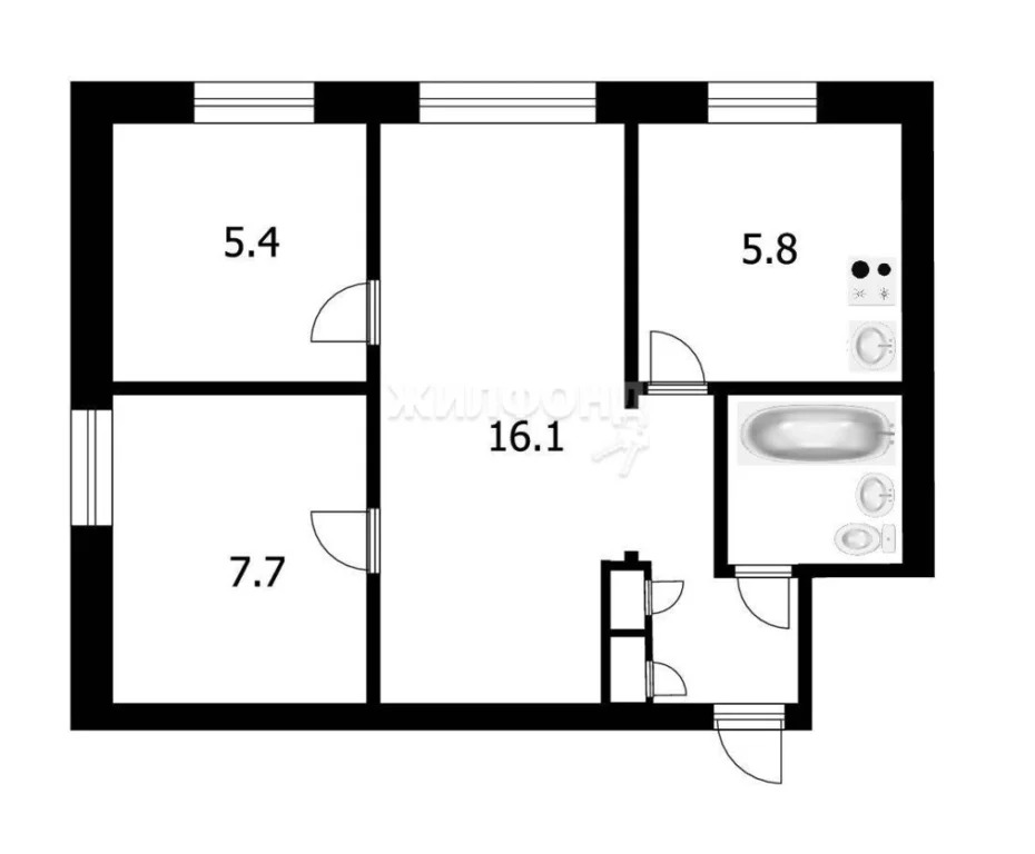 Продажа квартиры, Новосибирск, ул. Римского-Корсакова - Фото 11