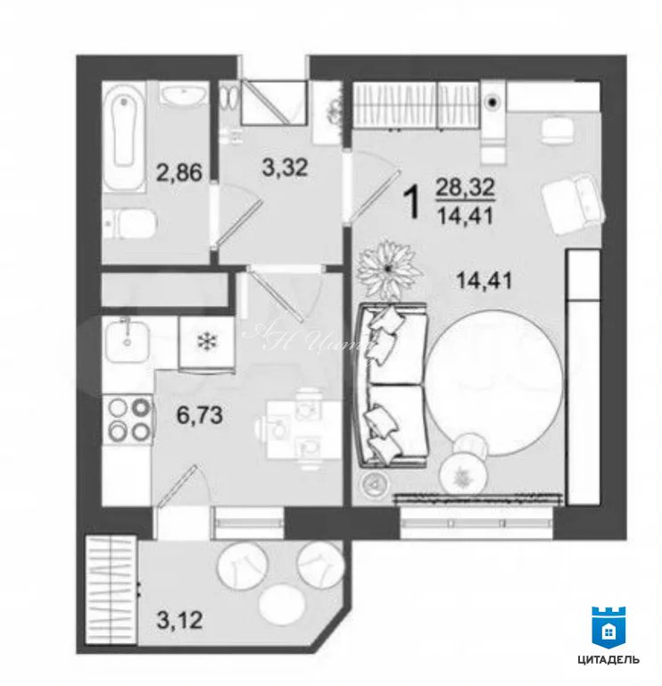 Продажа квартиры, Клин, Клинский район, микрорайон Майданово - Фото 1