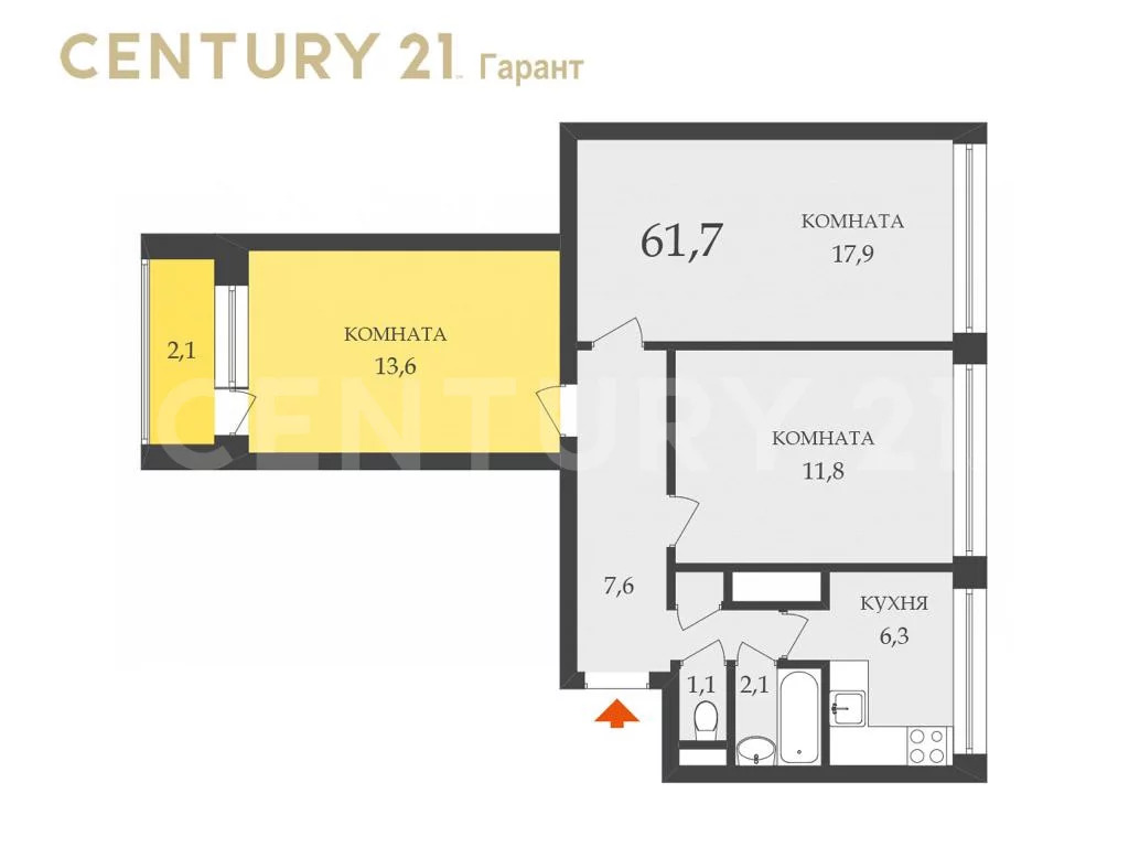 Продажа комнаты, Морской Пехоты ул, 10, к 1, литера А - Фото 4