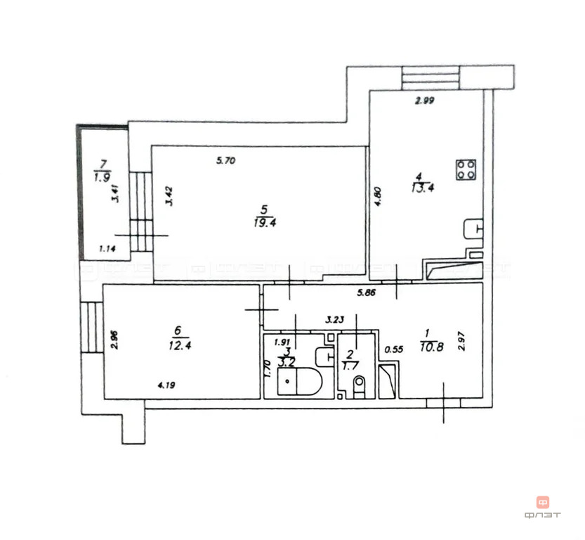 Продажа квартиры, Казань, ул. Мустая Карима - Фото 23