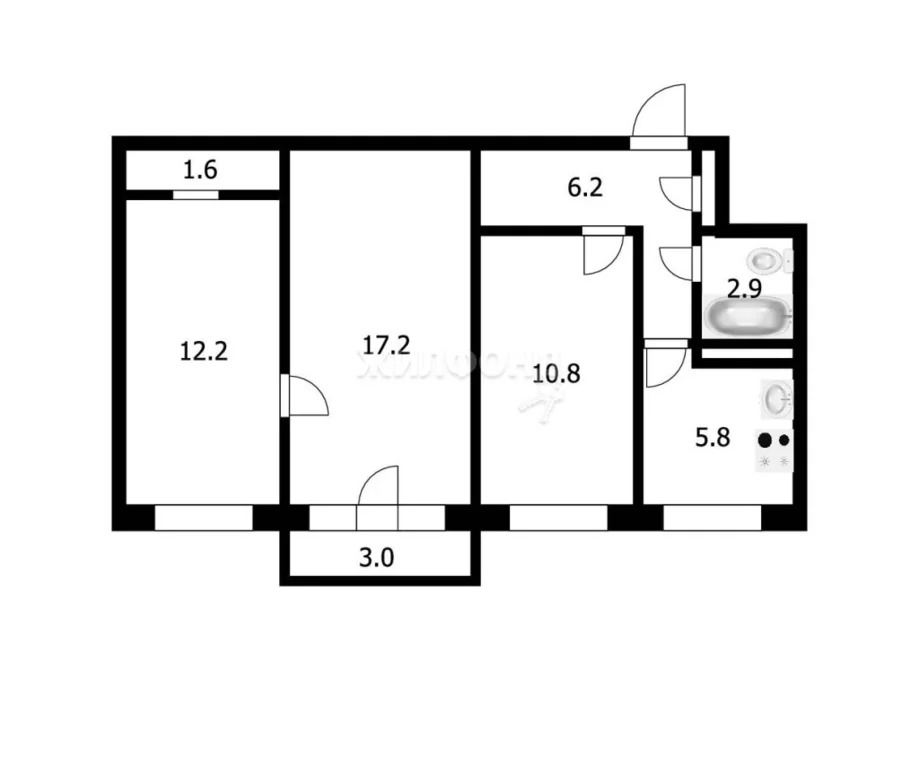 Продажа квартиры, Новосибирск, ул. Вертковская - Фото 16