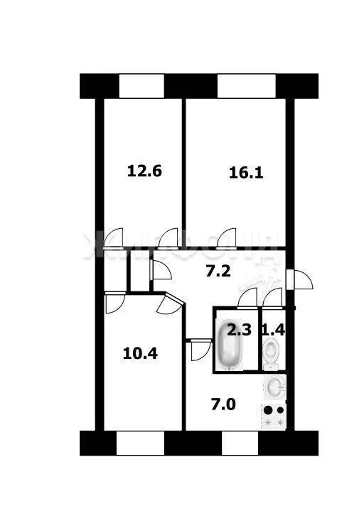 Продажа квартиры, Новосибирск, ул. Крылова - Фото 3