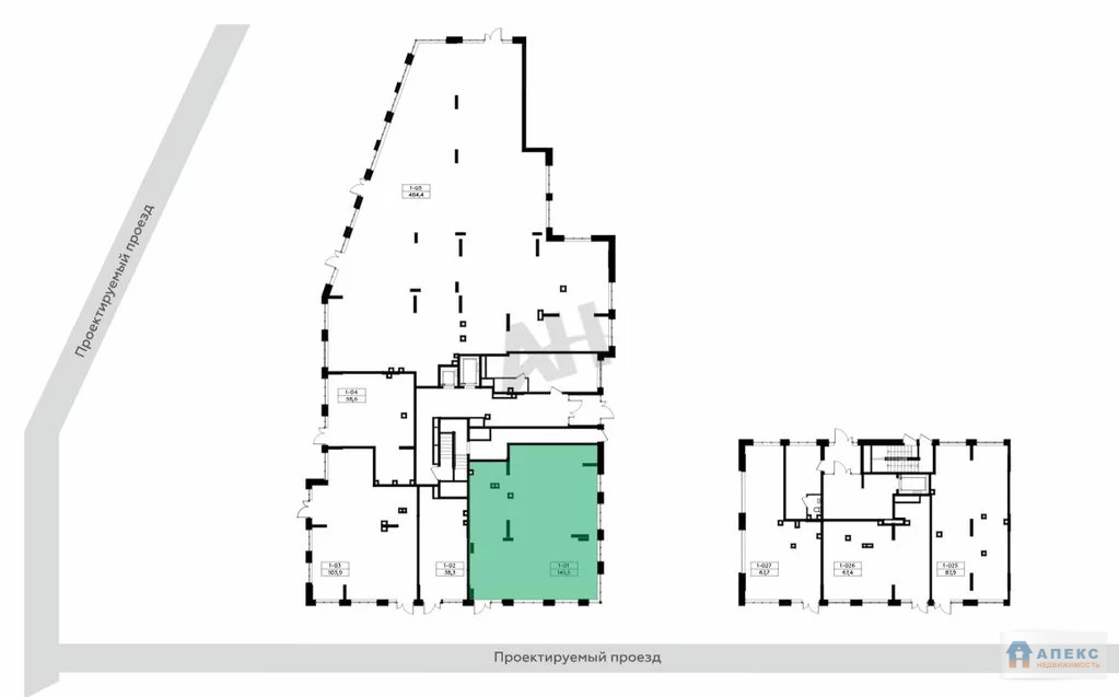 Продажа помещения (ПСН) пл. 146 м2 под , офис, медцентр, магазин, ... - Фото 2