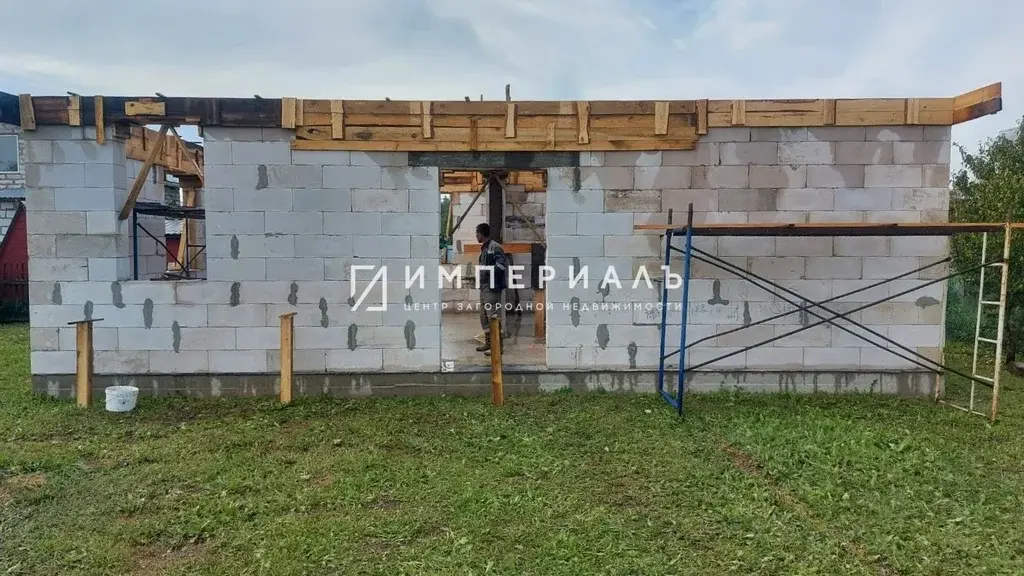 Новый Дом из блоков в СНТ Кривское (бчо), в 2 км от г. Обнинска. - Фото 14