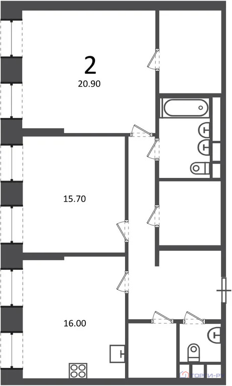 Продажа квартиры, улица Светланова - Фото 6