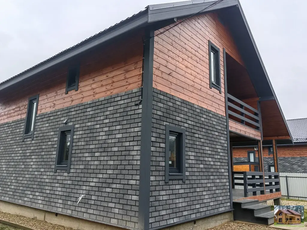 Новый жилой дом, 175 м. кв. , земельный участок 8 соток у леса - Фото 1