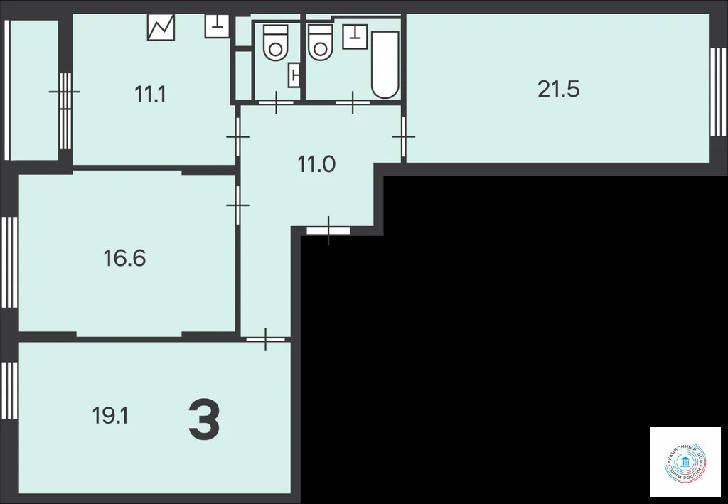 Продается квартира, 84.5 м - Фото 9