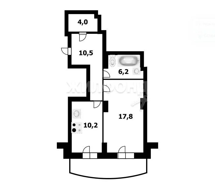 Продажа квартиры, Новосибирск, микрорайон Закаменский - Фото 4