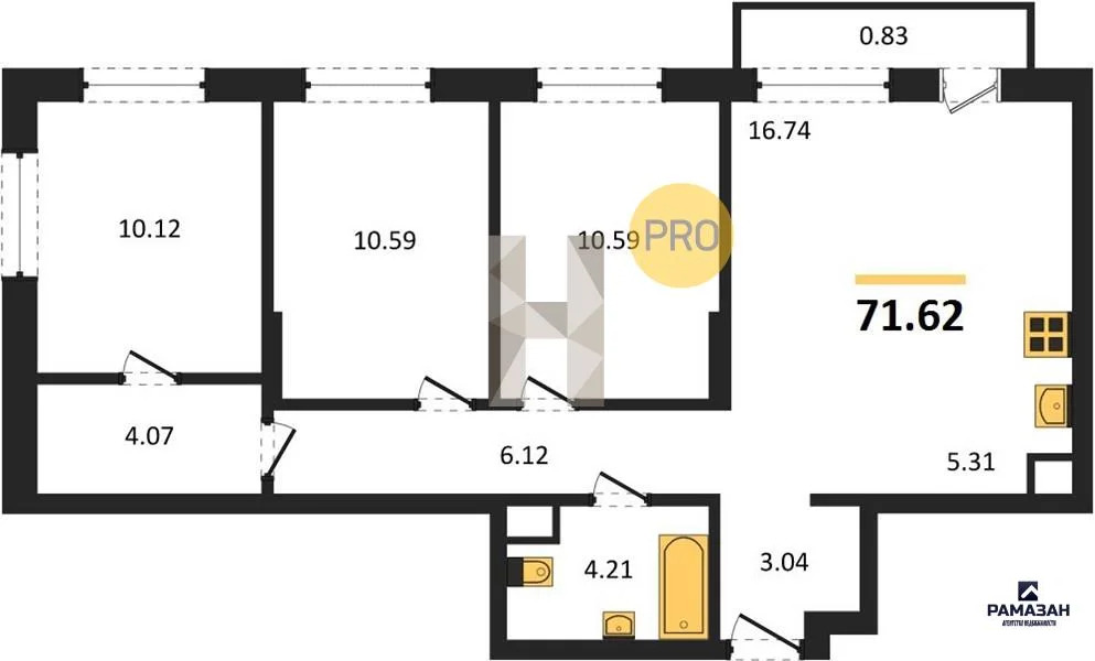 Продажа квартиры в новостройке, Казань, м. Проспект Победы, ул. ... - Фото 1