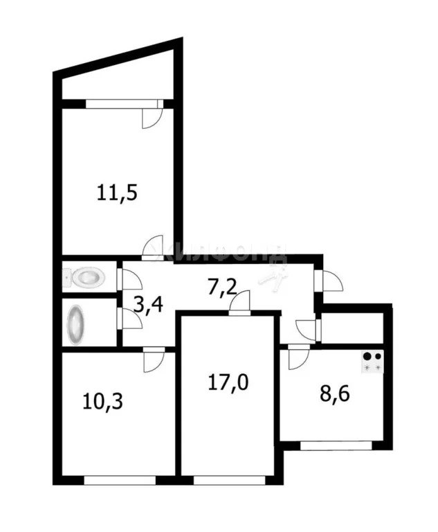 Продажа квартиры, Новосибирск, ул. Лейтенанта Амосова - Фото 12