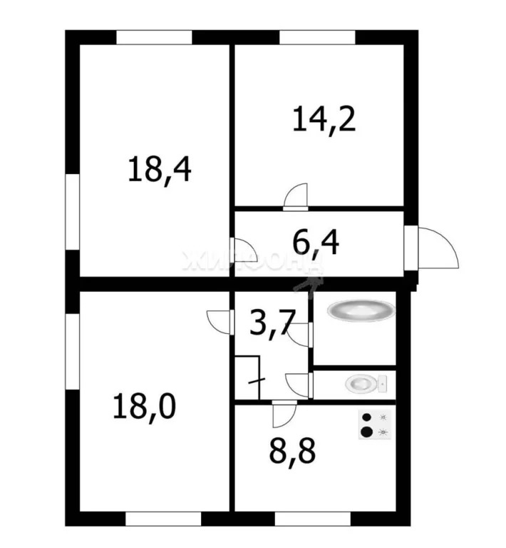 Продажа квартиры, Новосибирск, ул. Жемчужная - Фото 10