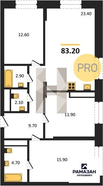 Продажа квартиры в новостройке, Казань, м. Горки, ул. Родины - Фото 1